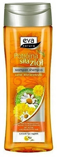 Chamomile, Linden & Marigold Shampoo for Dry, Blond & Bleached Hair - Eva Natura — photo N1