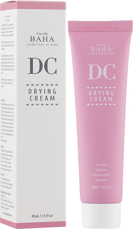 Lecithin Cream for Oily Skin - Cos De BAHA DC Drying Cream — photo N2