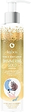 Fragrances, Perfumes, Cosmetics Hand & Body Lotion - Kabos Shimmering Gold Hand & Body Lotion