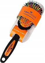 Fragrances, Perfumes, Cosmetics Hair Brush, 63978, black-orange - Top Choice