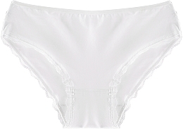 Women Bikini Panties with Lace BDM500-036, white - Moraj — photo N1