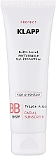 Sunscreen BB Cream - Klapp Multi Level Performance Sun Protection BB Cream SPF50 — photo N1