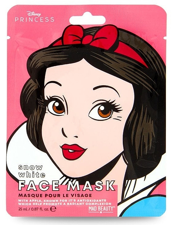 Moisturizing Snow White Mask - Mad Beauty Disney POP Princess Face Mask Snow White — photo N1