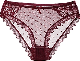 Lace Bikini Panties, cherry - Moraj — photo N1