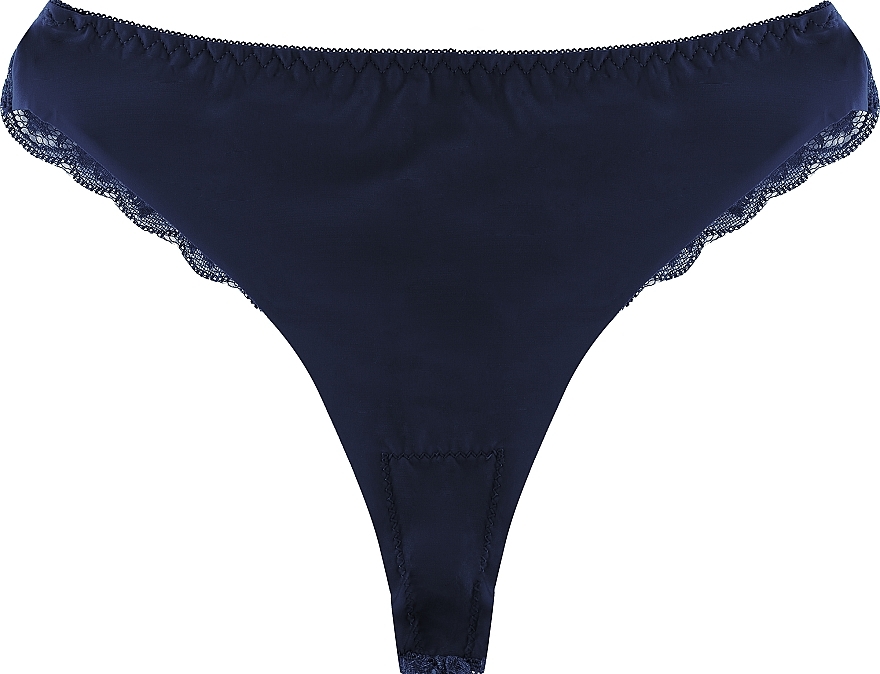 Women Cotton Thongs, blue - Moraj — photo N1