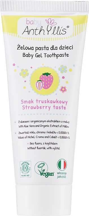 Toothpaste with Strawberry Flavor - Anthyllis Strawberry Toothpaste — photo N1
