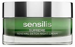 Fragrances, Perfumes, Cosmetics Face Cream - Sensilis Supreme Renewal Detox Night Cream