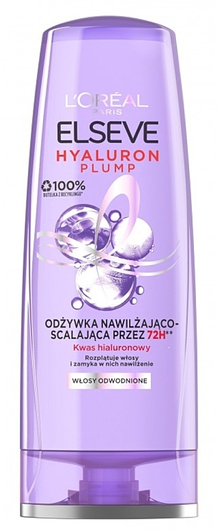 72H Conditioner for Dehydrated Hair - L'Oreal Paris Elvive Hyaluron Plump — photo N1