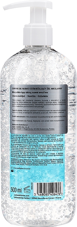 Micellar Gel - Corine De Farme Micellar Gel Refreshing — photo N2