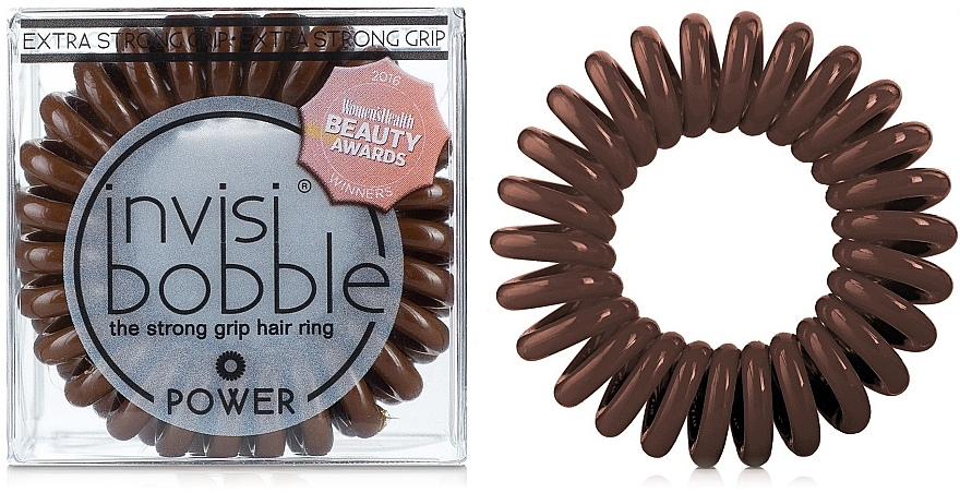 Hair Ring - Invisibobble Power Pretzel Brown — photo N1