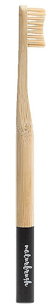 Bamboo Toothbrush, black - NaturBrush Black Toothbrush — photo N1