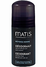 Fragrances, Perfumes, Cosmetics Roll-On Deodorant Alcohol-Free - Matis Reponse Homme Alcohol Free Deodorant roll-on