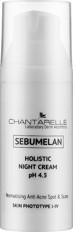 Brightening & Normalizing Night Cream - Chantarelle Sebumelan Holistic Night Cream pH 4.5 — photo N1