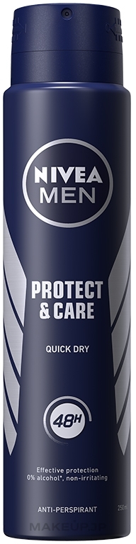 Deodorant - Nivea Men Protect And Care Spray Antiperspirant Deodorant — photo 250 ml