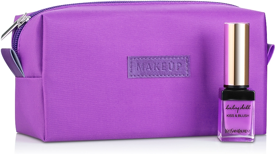 Purple Makeup Bag 'Girl's Travel' (unfilled, 18 x 9 x 6 cm) - MAKEUP — photo N1