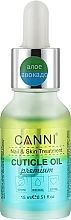 Biphase Cuticle Oil "Aloe & Avocado" - Canni Cuticle Oil Premium — photo N1