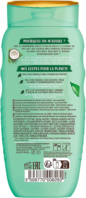 Coconut & Green Tea Shampoo - Lovea Shampoo Coconut & Green Tea — photo N7