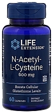 Acetylcysteine, 600 mg - Life Extension N-Acetyl-L-Cysteine 600 mcg — photo N1
