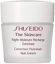 Fragrances, Perfumes, Cosmetics Moisturizing Night Cream for Face - Shiseido The Skincare Night Moisture Recharge Enriched