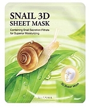 Snail Face Mask - Missha Healing Snail 3d Sheet Mask — photo N1