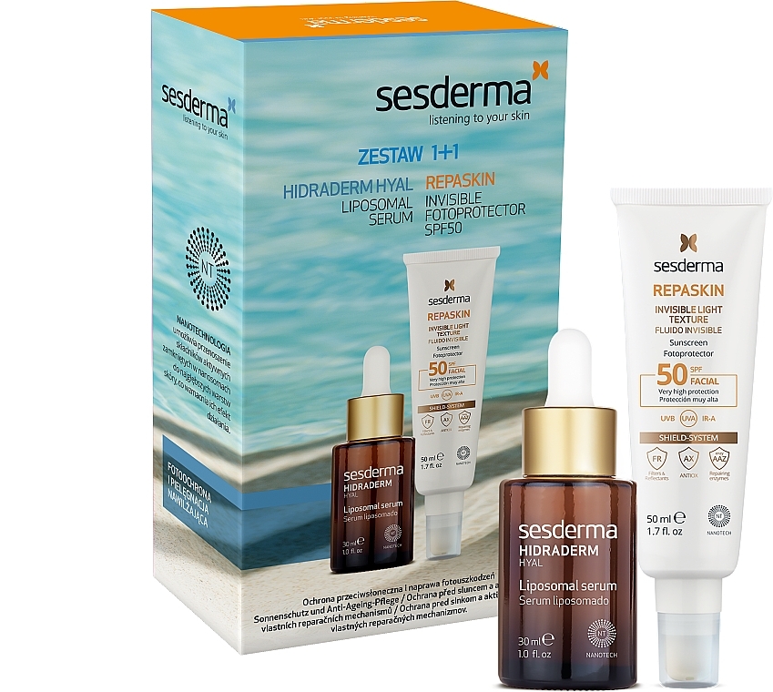 Set - Sesderma Repaskin Set (b/ser/30ml + b/fluid/50ml) — photo N2