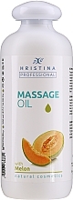 Fragrances, Perfumes, Cosmetics Melon Massage Oil - Hristina Professional Melon Massage Oil