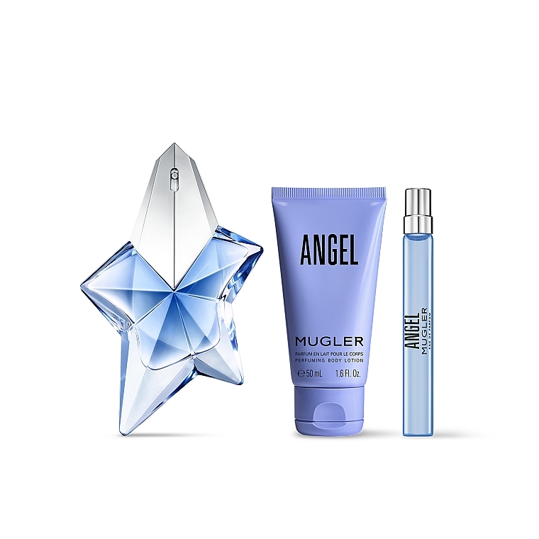 Mugler Angel - Set (edp/50ml + b/lot/50ml + edp/mini/10ml) — photo N2