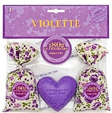 Fragrances, Perfumes, Cosmetics Set - Le Chatelard 1802 Violet & Blackberries (soap/100g + pouch/2*18g)