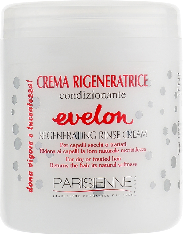 Repairing Hair Mask "White" - Parisienne Italia Evelon Regenerating Cream — photo N36