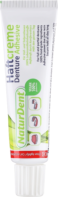 Fixing Cream for Removable Dentures - NaturDent Haftcreme — photo N2