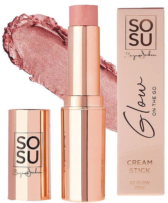 Glow Blush Stick - Sosu Cosmetics Glow On The Go Cream Stick — photo N1