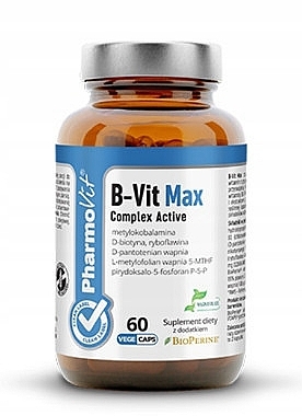 B-Vit Max Complex - Pharmovit Clean Label B-Vit Max Complex Active — photo N1