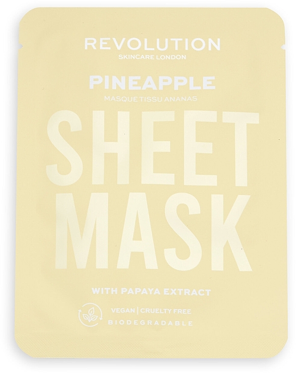 Mask Kit for Dry Skin - Revolution Skincare Dry Skin Biodegradable Sheet Mask (f/mask/3pcs) — photo N3