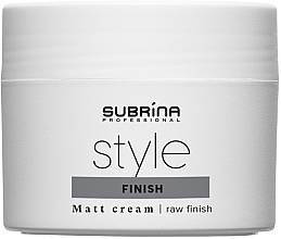 Fragrances, Perfumes, Cosmetics Styling Hair Cream - Subrina Professional Style Finish Matt Cream