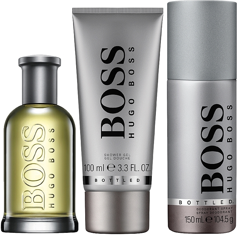 BOSS Bottled Set - Set (edt/100ml + deo/150ml + sh/gel/100ml) — photo N2