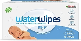 Baby Wet Wipes 540 pcs - WaterWipes Baby Wipes — photo N1
