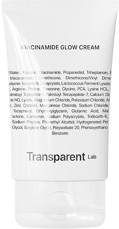 Niacinamide Face Cream - Transparent Lab Niacinamide Glow Cream — photo N1