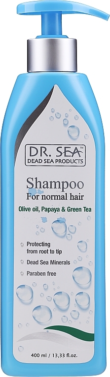 Olive, Papaya & Green Tea Shampoo - Dr. Sea Shampoo Olive & Papaya & Green Tea — photo N1