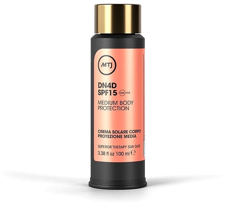 Body Sun Cream SPF15 - MTJ Cosmetics Superior Therapy Sun Care DN4D Body Cream SPF15 Medium Body Protection — photo N1