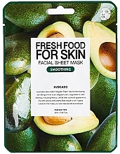 Fragrances, Perfumes, Cosmetics Avocado Sheet Mask - Fresh Food For Skin Facial Sheet Mask Avocado Smoothing