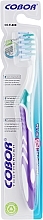 Fragrances, Perfumes, Cosmetics Toothbrush, soft, E-869 purple-green - Cobor