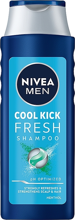 Men Shampoo "Extreme Fresh" - NIVEA MEN Cool Fresh Mentol Shampoo — photo N1