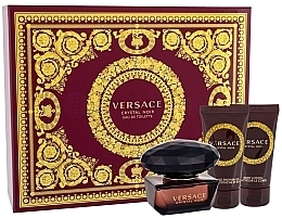 Fragrances, Perfumes, Cosmetics Versace Crystal Noir - Set (edt/50ml + b/l/50ml + sh/gel /50ml)