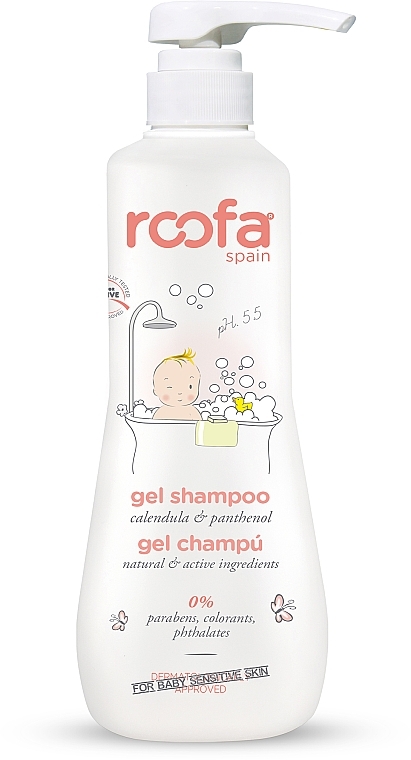 Baby Gel-Shampoo with Calendula & Panthenol - Roofa Calendula & Panthenol Gel-Shampoo — photo N1