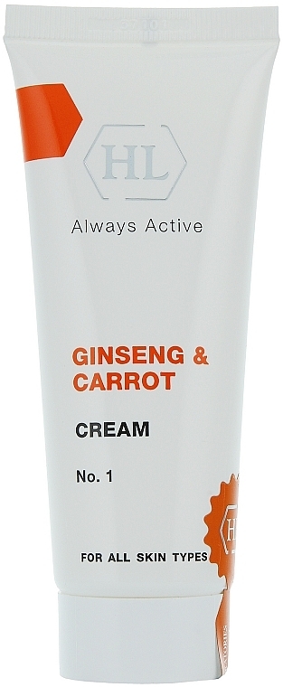 Moisturizing Cream for All Skin Types - Holy Land Cosmetics Ginseng & Carrot Cream — photo N1