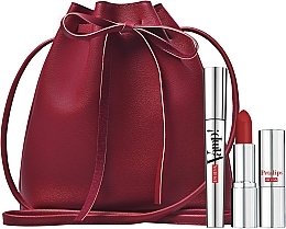 Fragrances, Perfumes, Cosmetics Set - Pupa Vamp Volume & Petalips Soft Matte (mascara/9ml + lipstick/3.5g + bag)