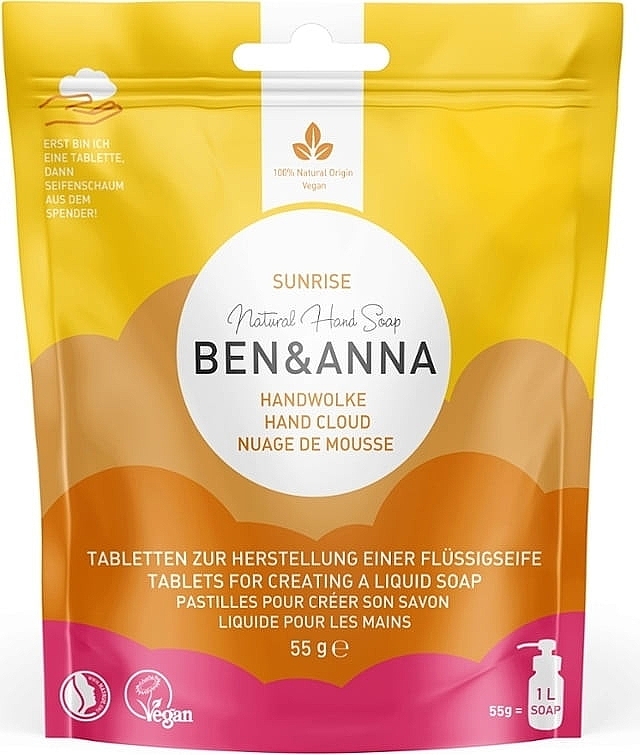 Hand Soap Tablets "Sunrise" - Ben & Anna Sunrise Hand Cloud Soap Tablets — photo N1