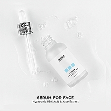 Face Moisturising Serum with Hyaluronic Acid 98% & Aloe Extract - SKINBAR Hyaluronic Acid 98% & Aloe Extract Face Serum — photo N6