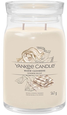 Scented Candle in Jar 'Warm Cashmere', 2 wicks - Yankee Candle Singnature — photo N2