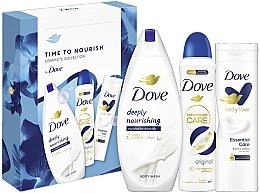 Set - Dove Time To Nourish Complete Collection (sh/gel/250ml + b/lot/250ml + deo/150ml) — photo N1